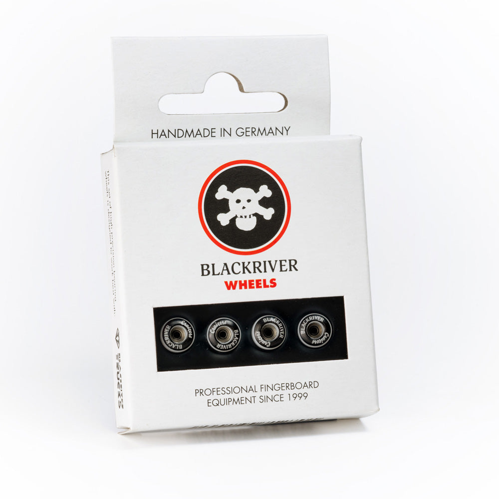 White Blackriver Cruizer Fingerboard Wheels Packaging