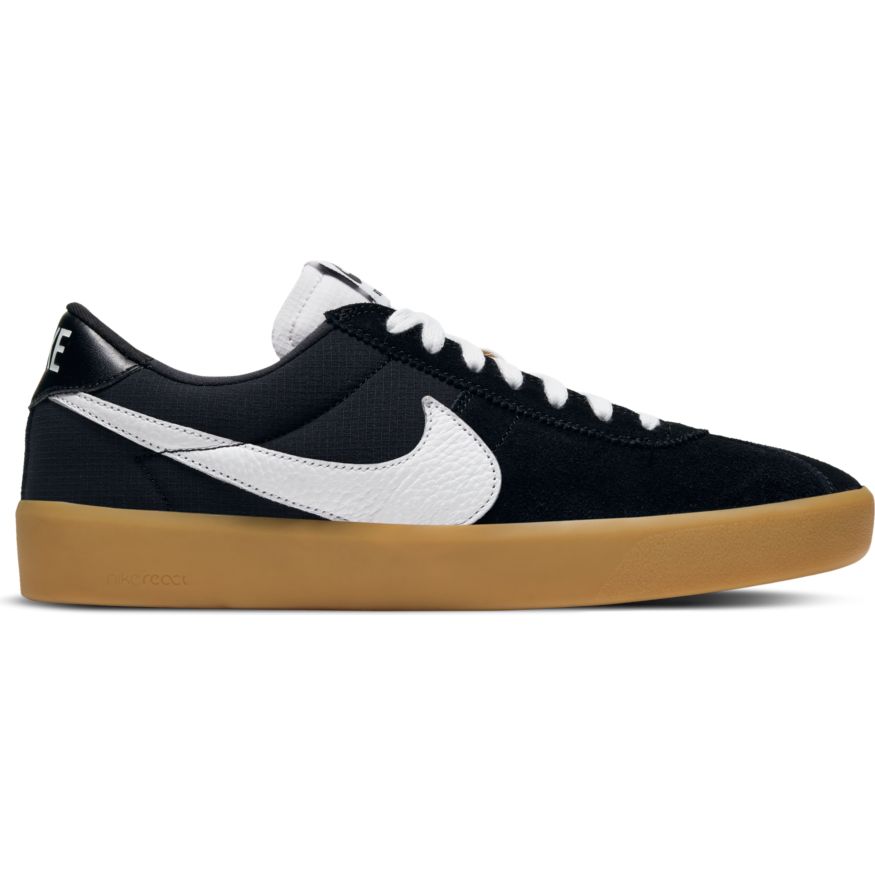 Black/Gum Bruin React Nike SB Skateboarding Shoe