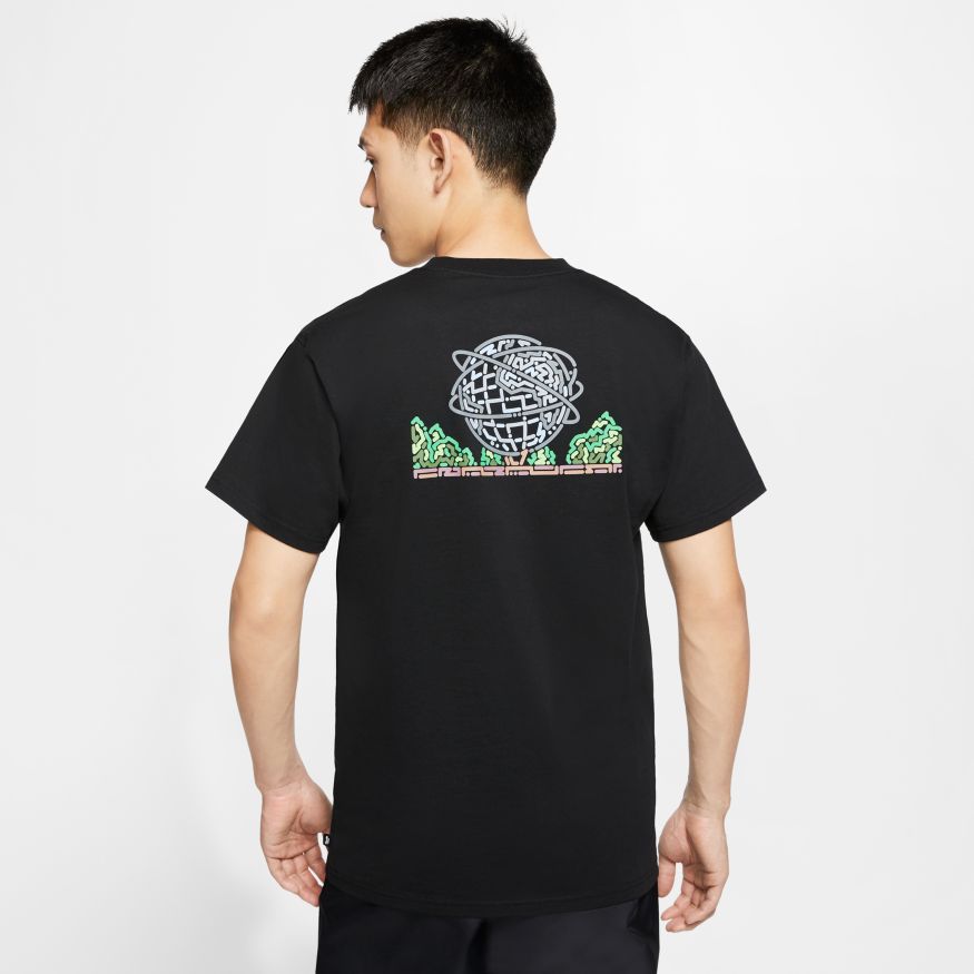 Black Yoon NYC Nike SB T Shirt Model Back