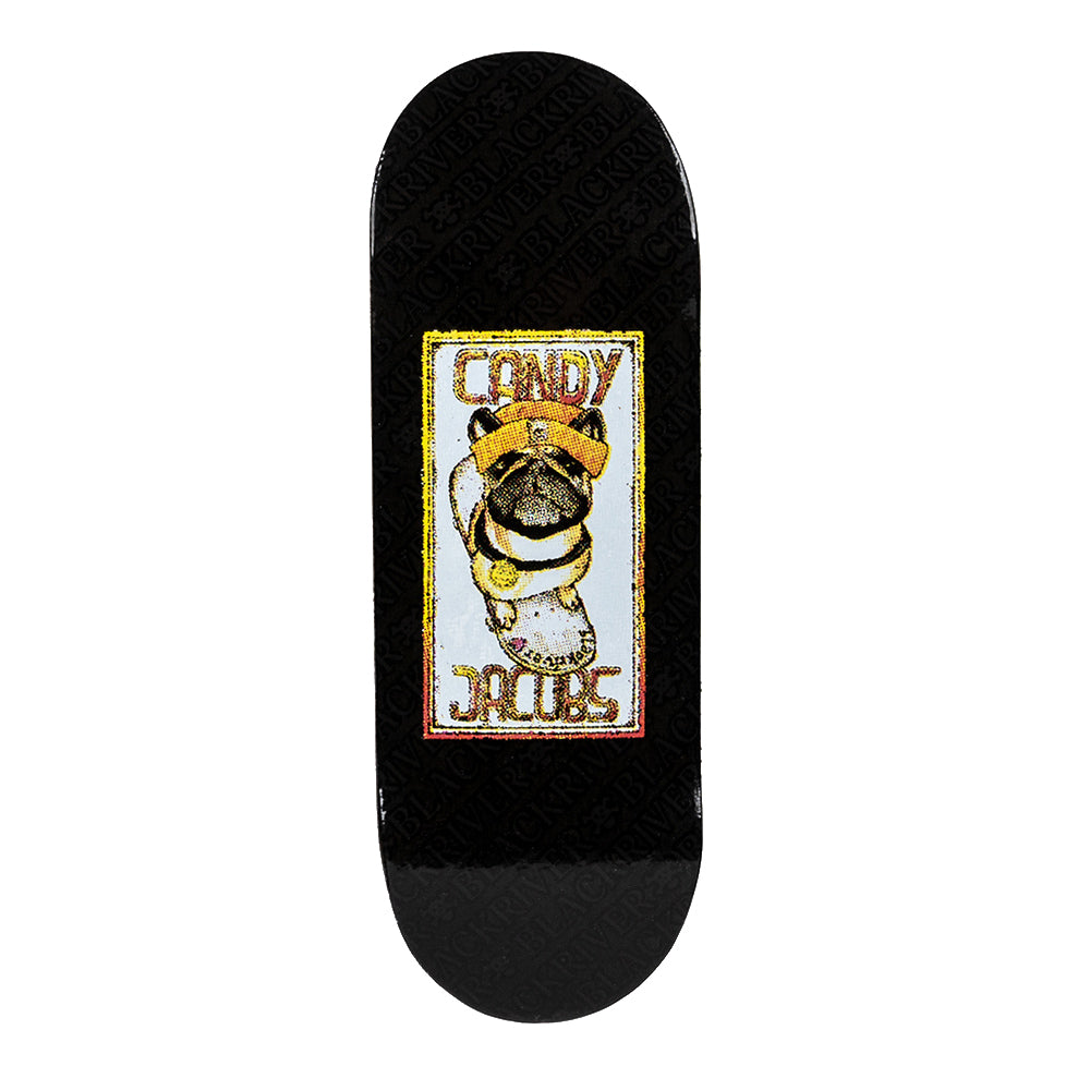 Candy Jacobs Pug Pro Blackriver Fingerboard Deck