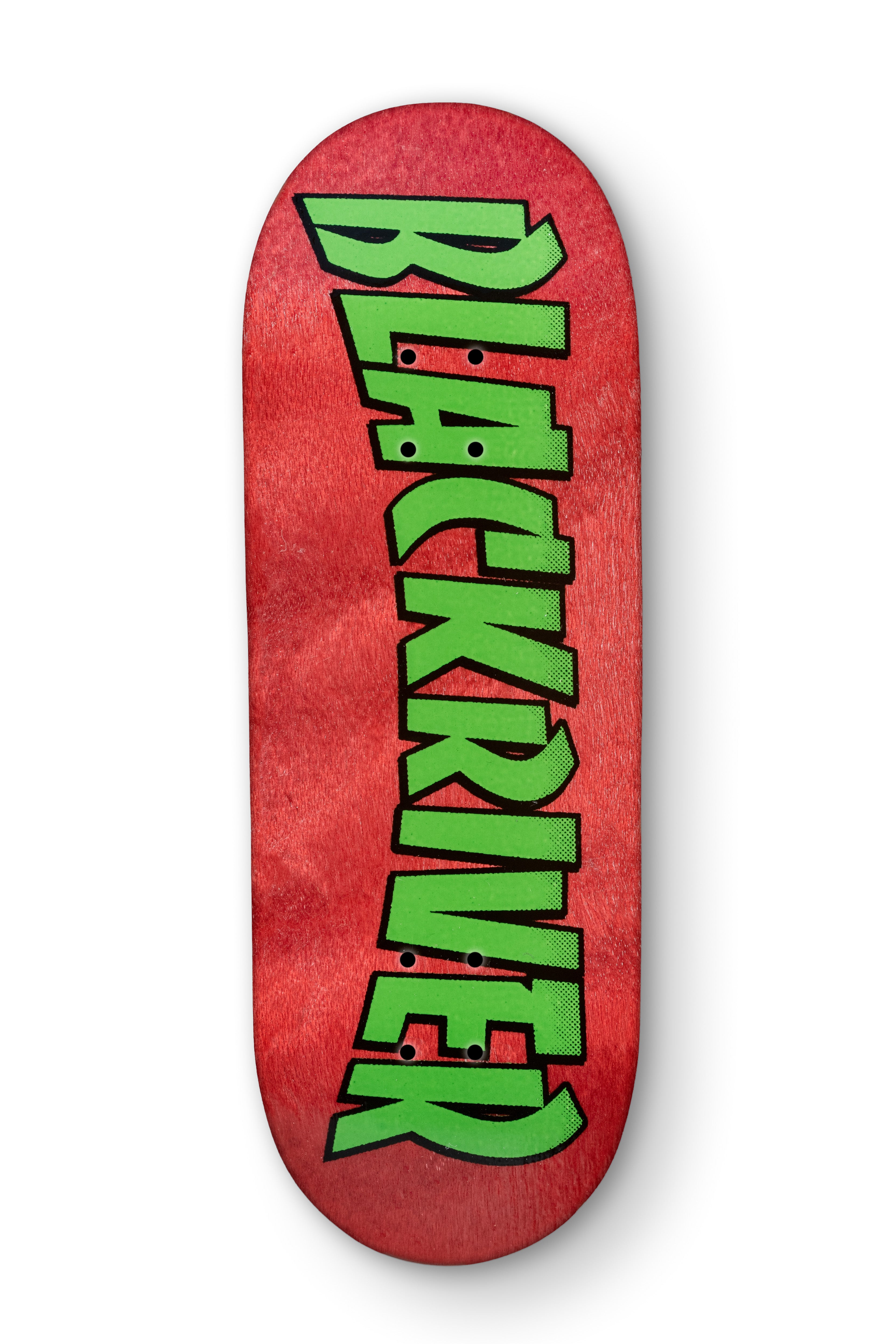 Red Thrasher Logo 7Ply Blackriver Fingerboard Deck