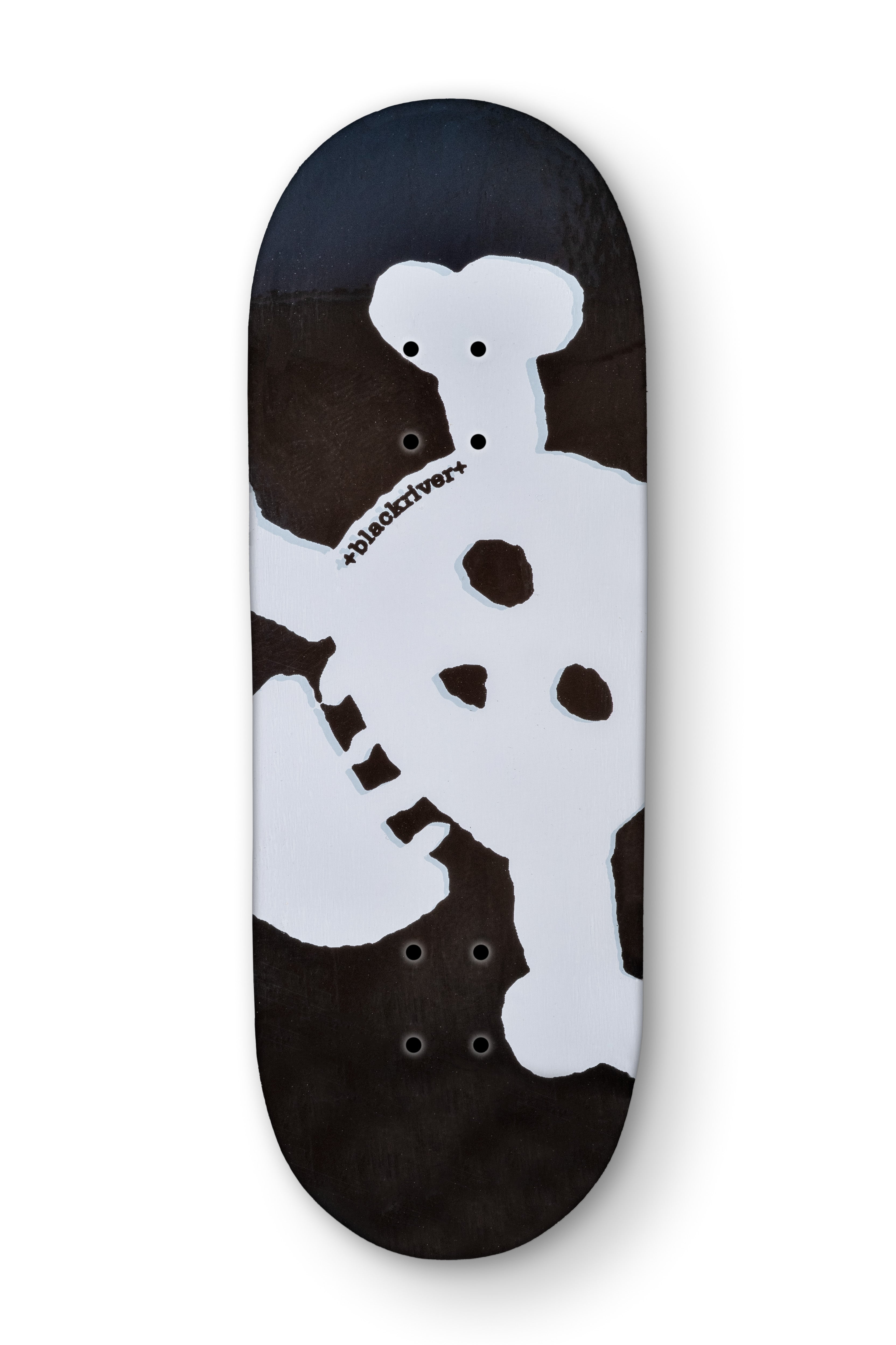 New Skull 7 Ply Blackriver Fingerboard Deck