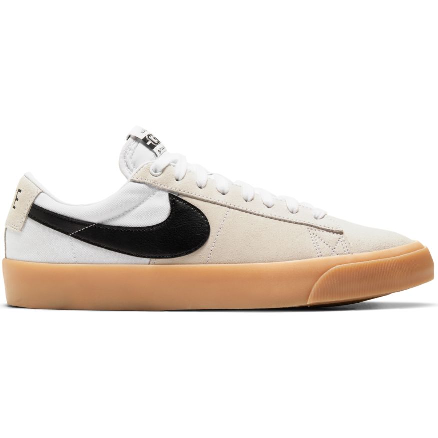 White/Black Grant Taylor Nike SB Blazer Low Skateboard Shoe