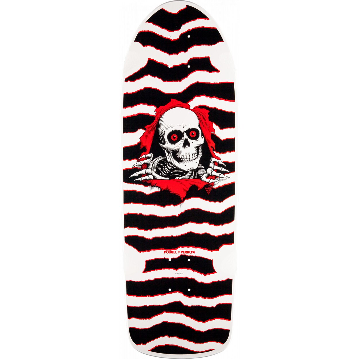 Powell Peralta OG Ripper Skateboard Deck - White/Red