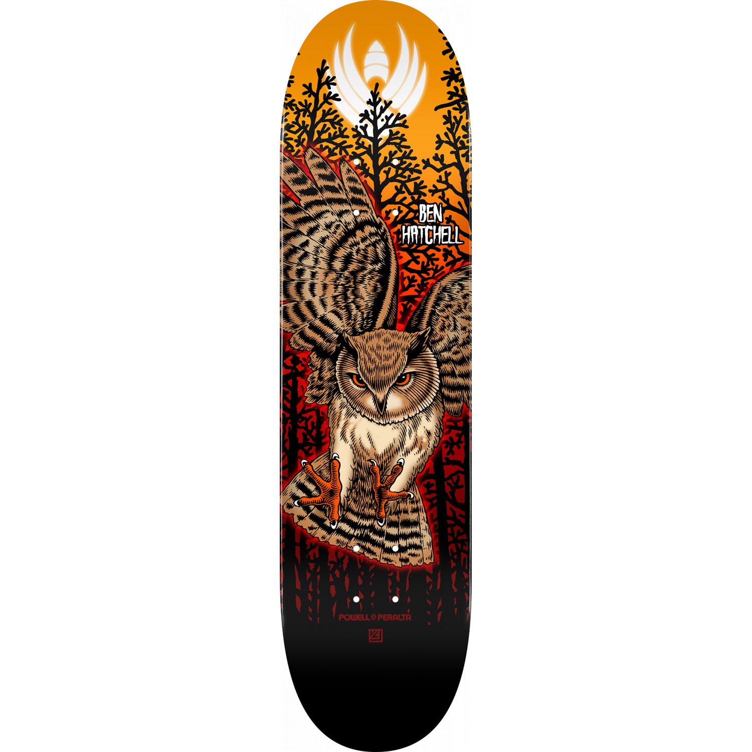 Ben Hatchell Owl 2 Powell Peralta Flight Skateboard Deck