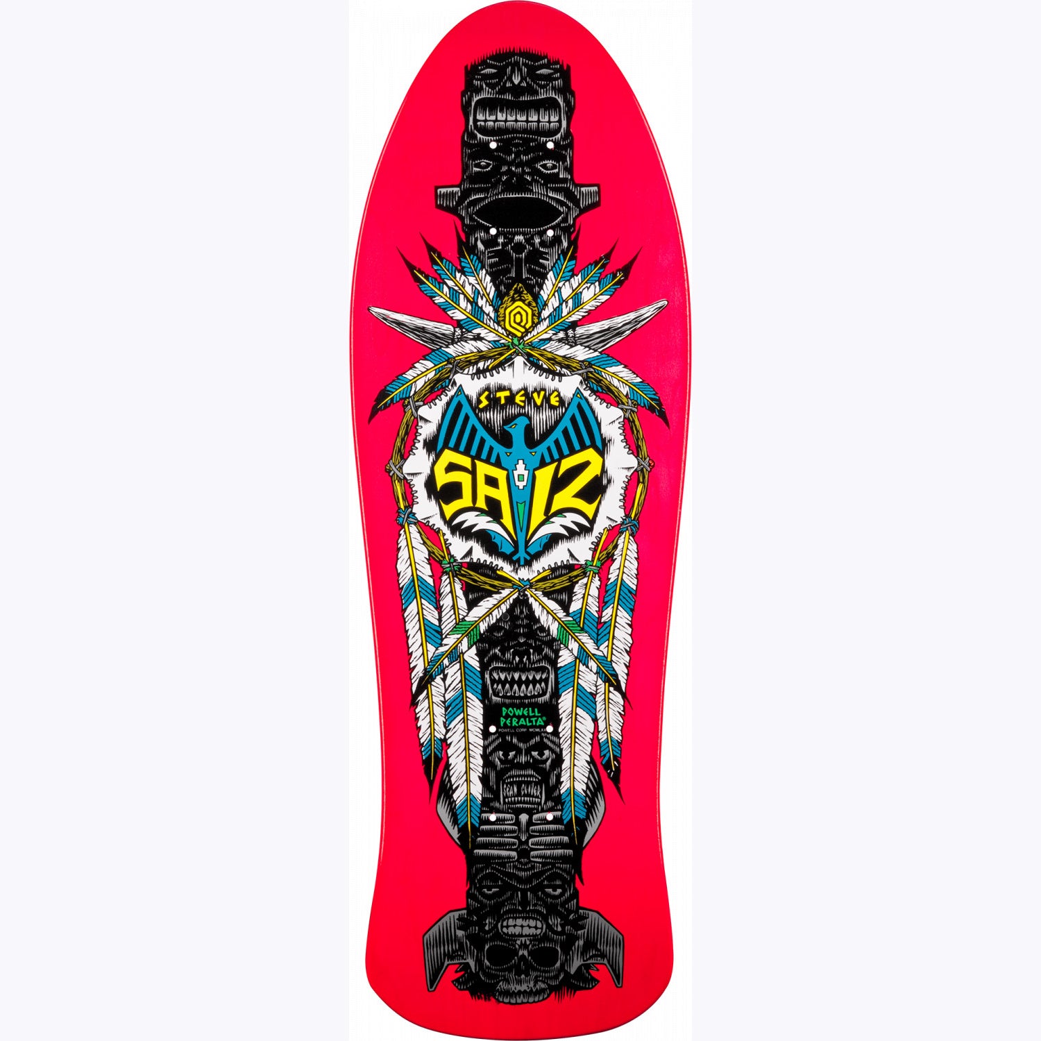 Steve Saiz Totem Pink Powell Peralta Reissue Skateboard