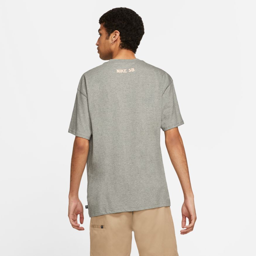 Dark Grey Heather Llama Forever Nike SB T-Shirt Back