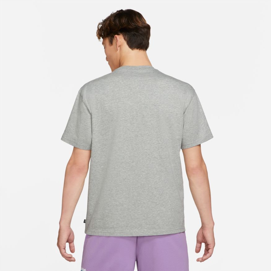 Dark Grey Heather Thumbs Up Nike SB T-Shirt Back