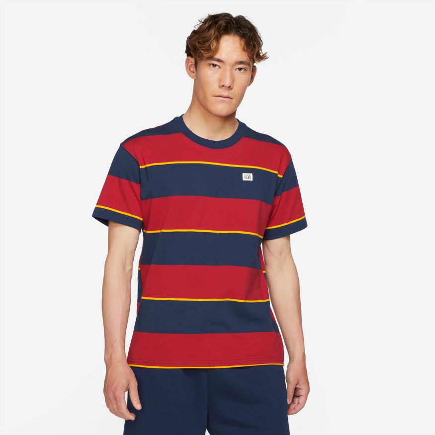 Midnight Navy Striped Nike SB T-Shirt