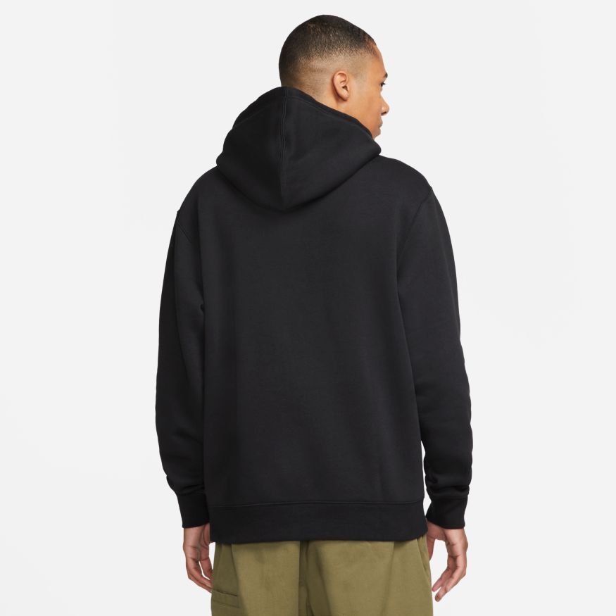 Black/White Icon Logo Nike SB Hoodie Back