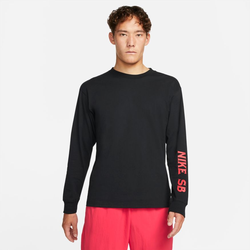 Black Nike SB Snaked Long Sleeve T-Shirt