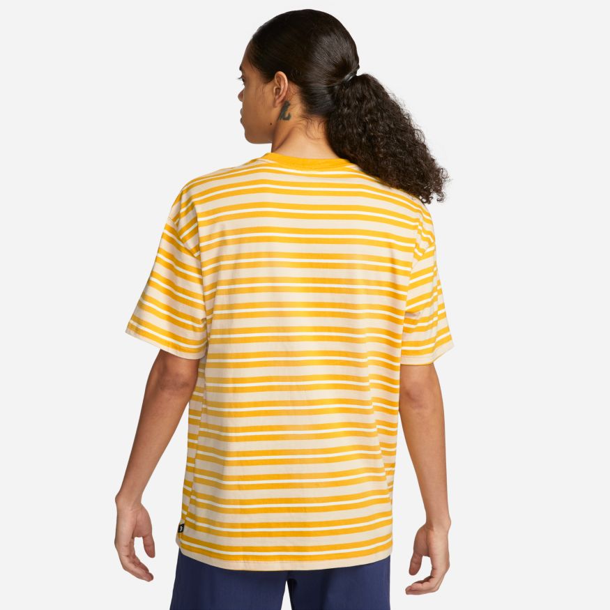 Dark Sulphur Nike SB Striped Tee Back