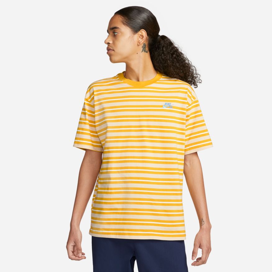 Dark Sulphur Nike SB Striped Tee