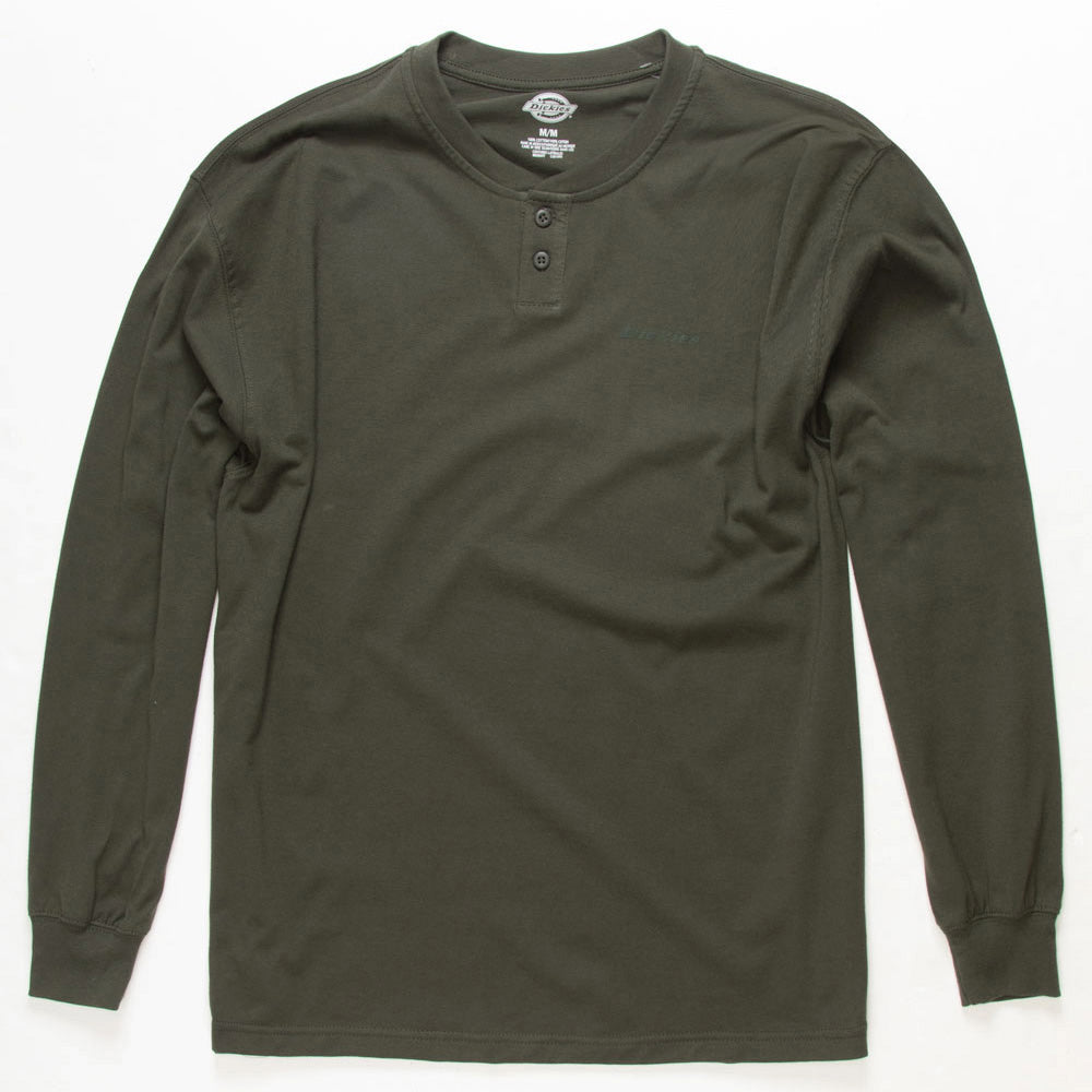 Olive Dickies Long Sleeve Henley