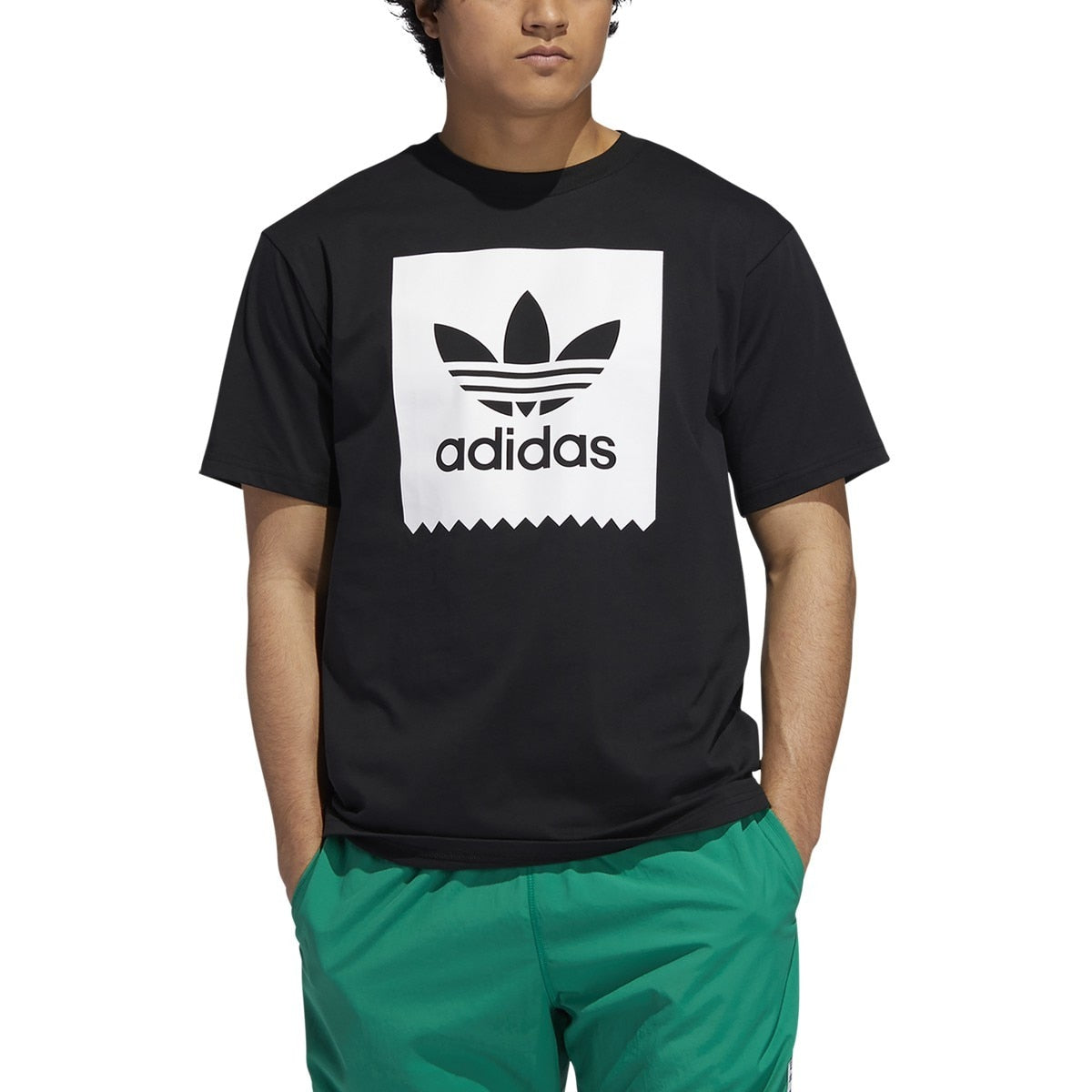 Adidas Solid BB Tee - Black/White