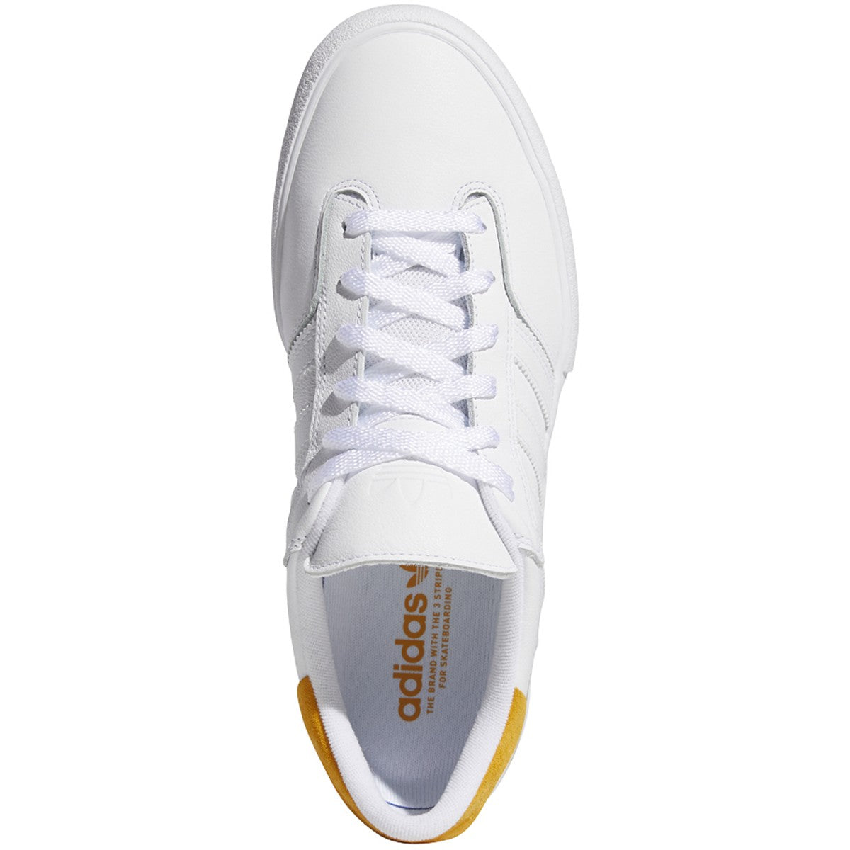 White Leather Matchbreak Super Adidas Skateboarding Shoe