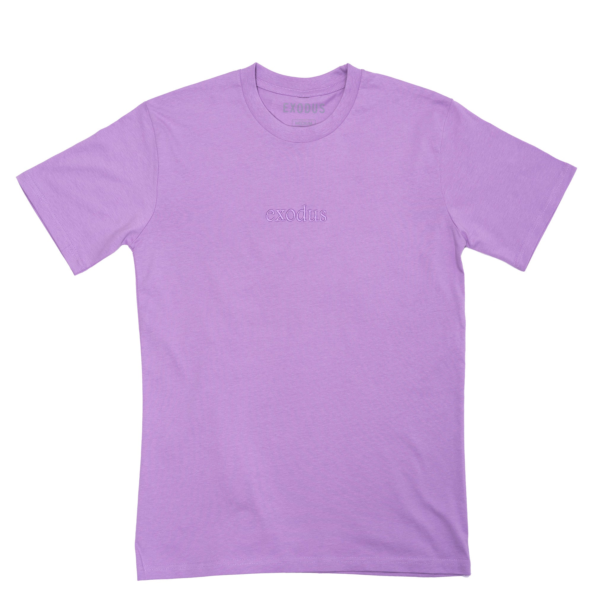 Exodus Clean Embroidered Premium Tee - Lavender