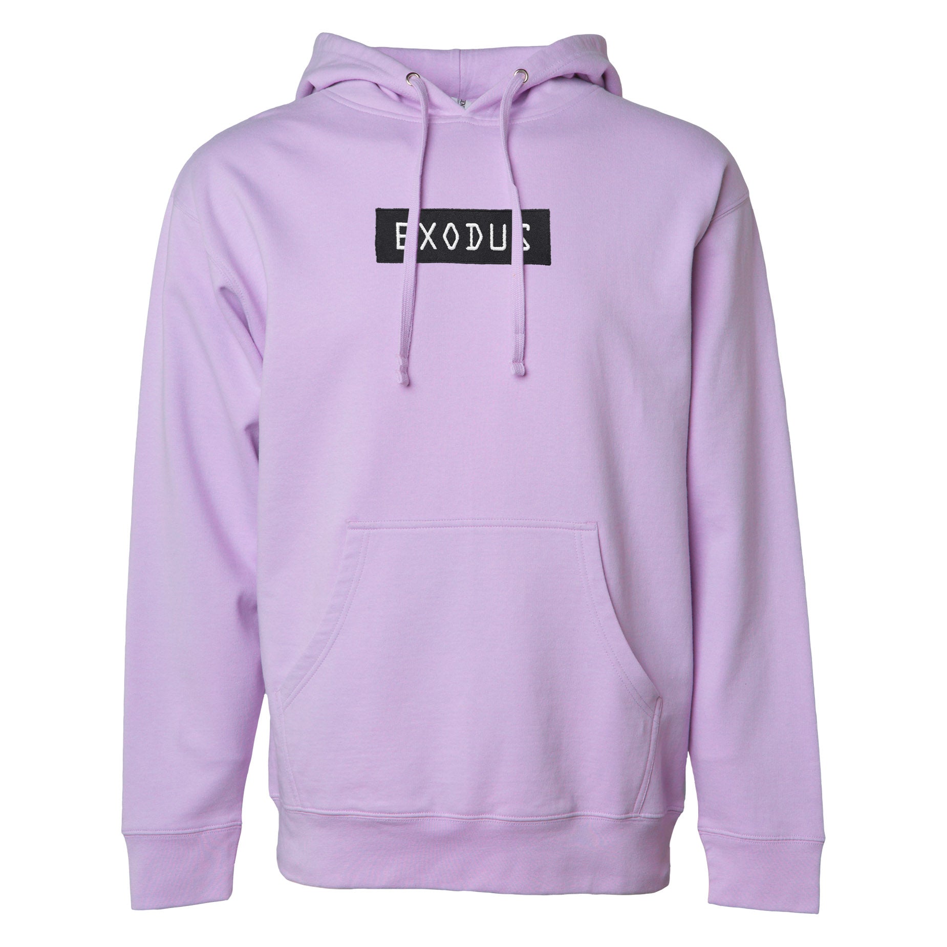 Exodus Light Purple Embroidered Hoodie