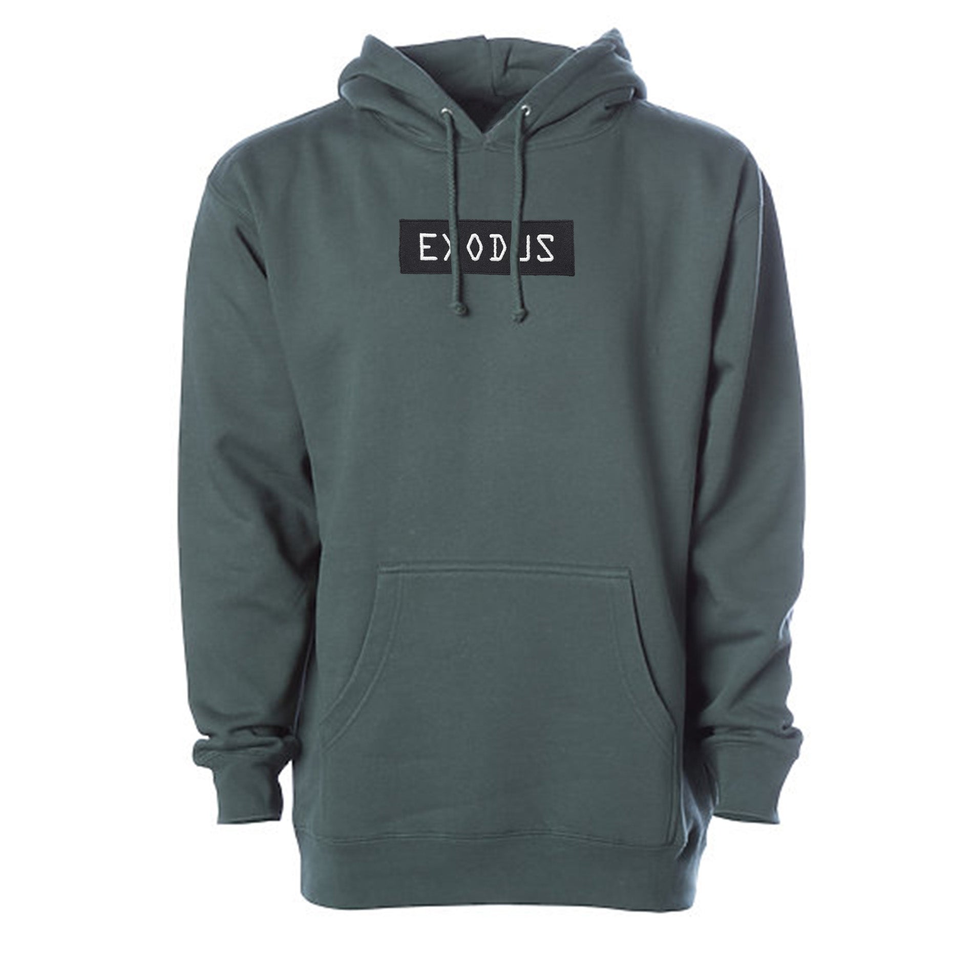 Pine Green Exodus Optical Embroidered Hoodie