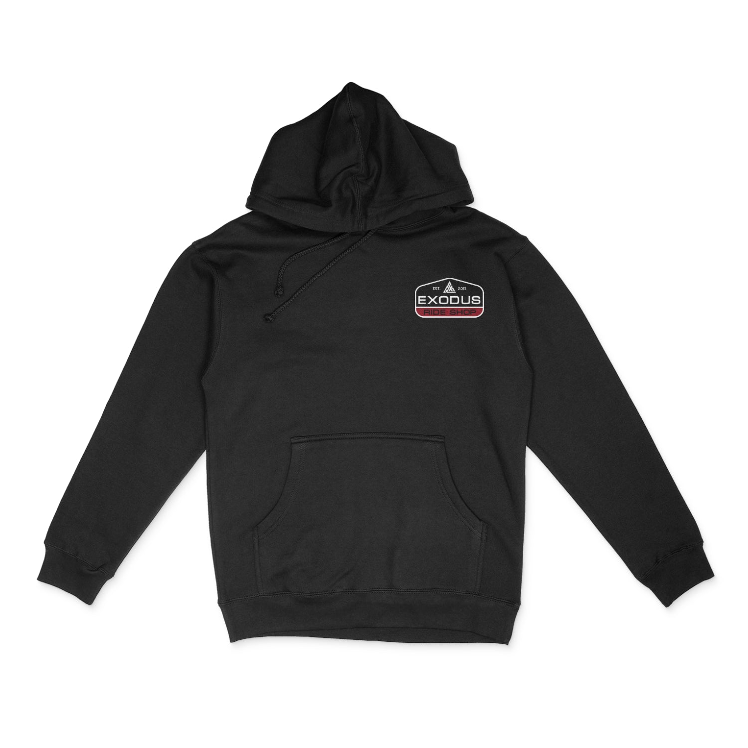 Black Exodus Patch Hoodie Front