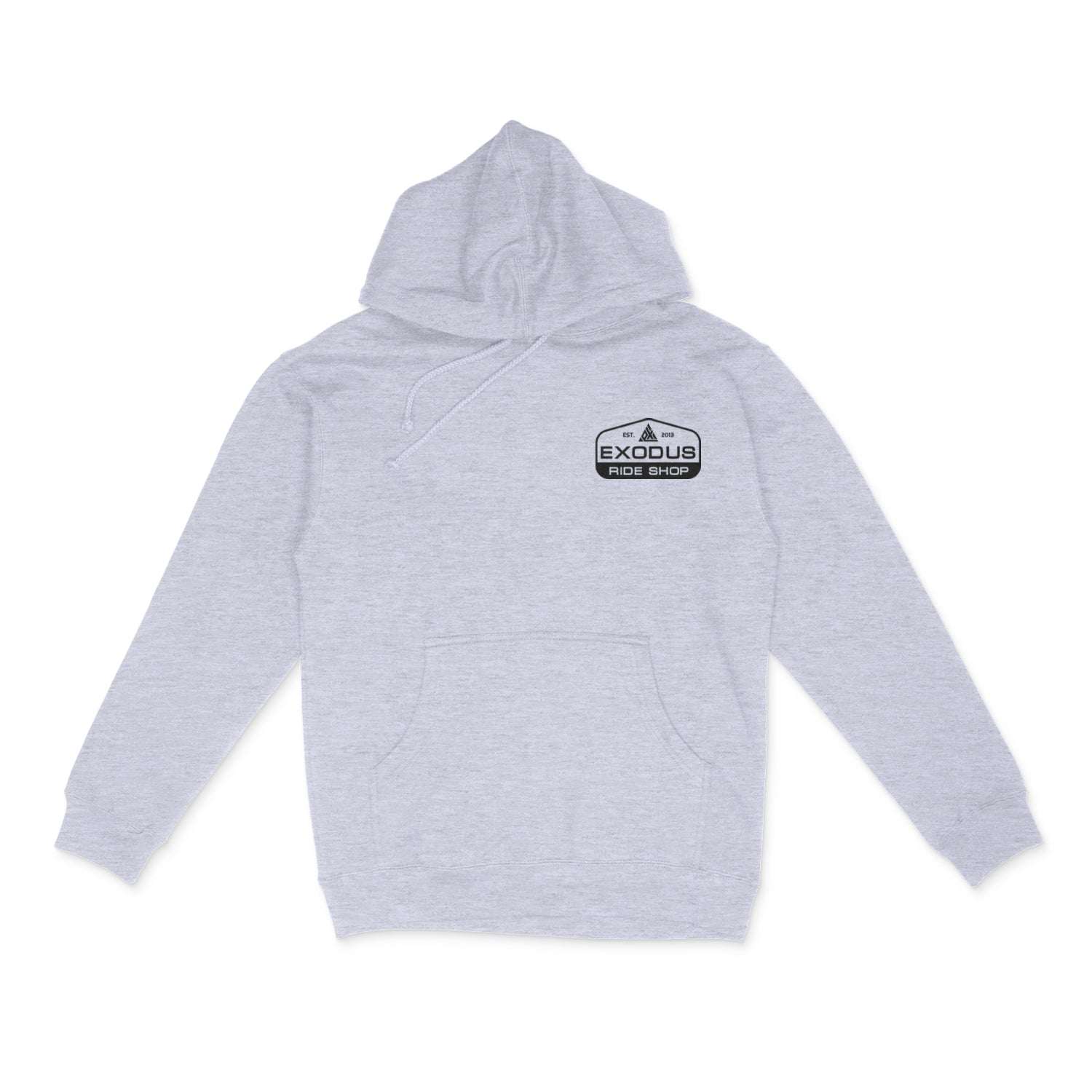 Heather Grey Exodus Patch Hoodie Front