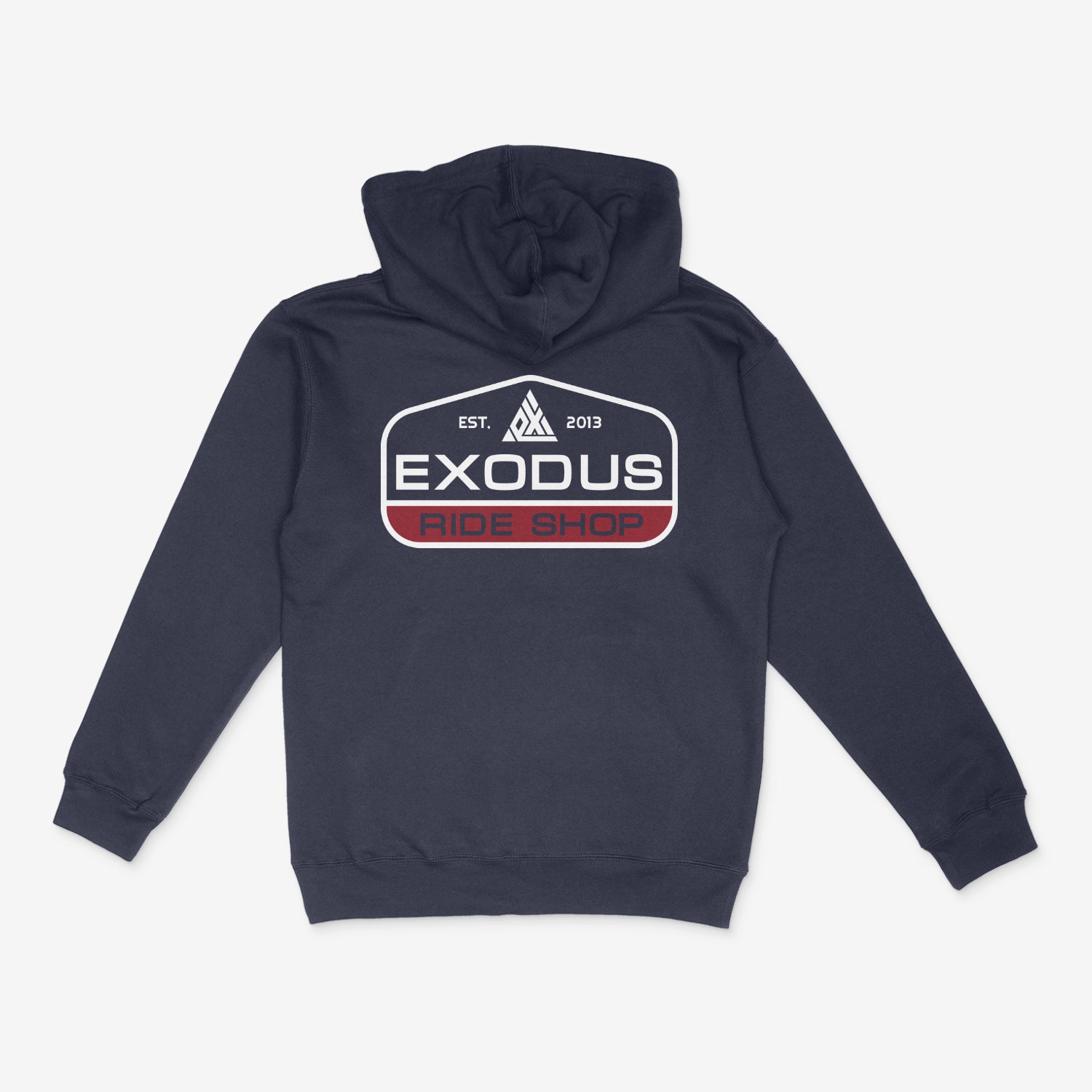 Slate Blue Exodus Patch Hoodie Back