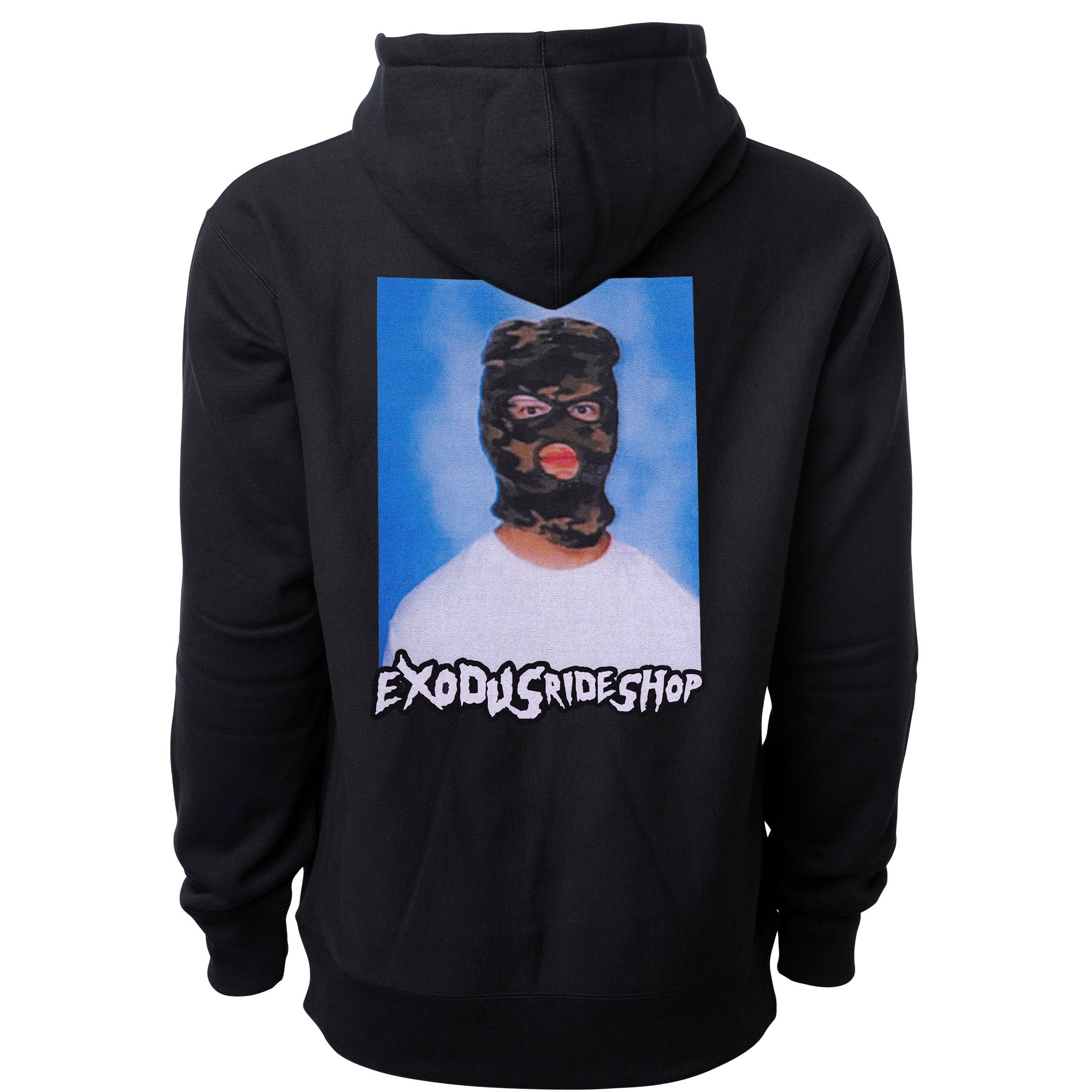 Exodus Premium Ski Mask Heavyweight Hoodie - Black