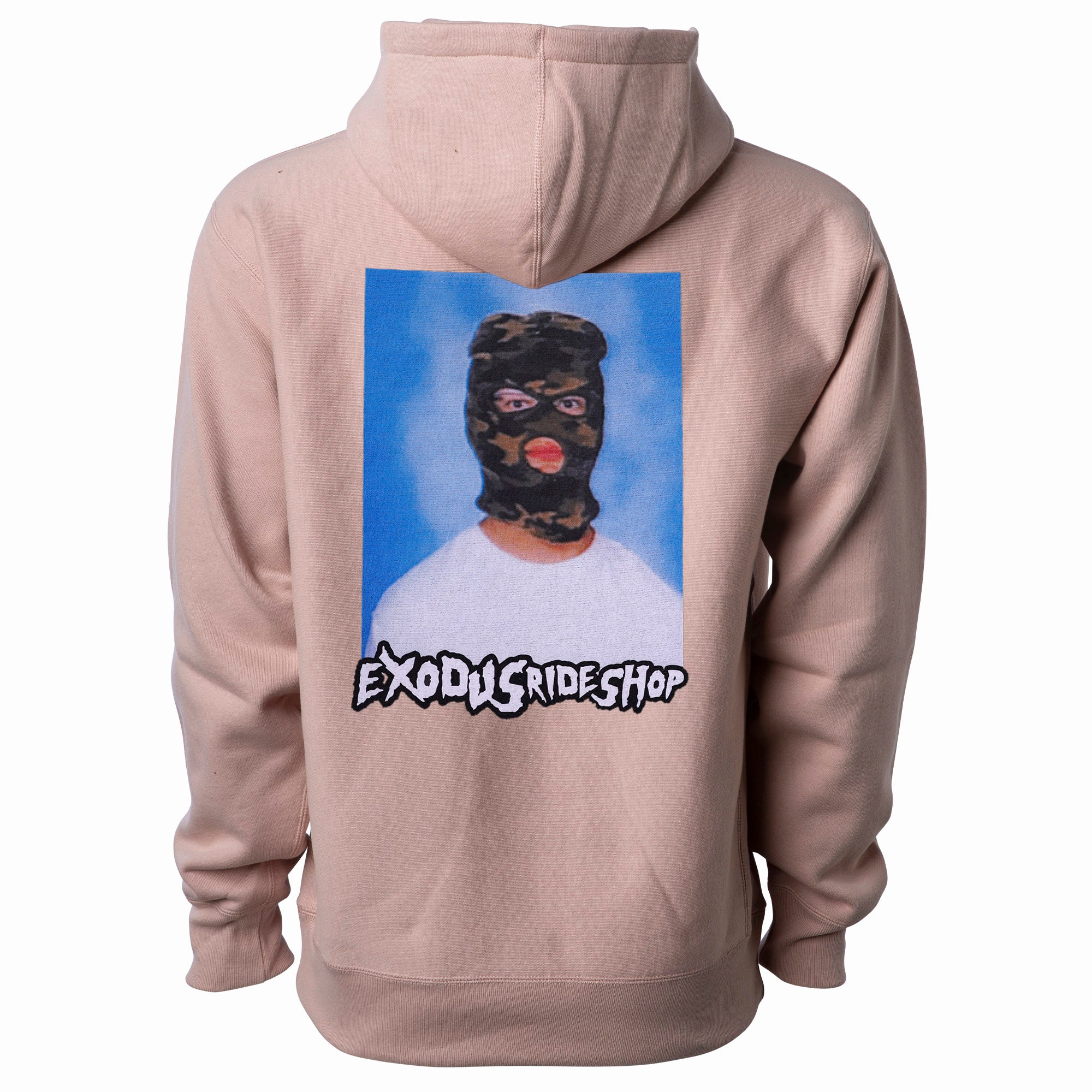 Exodus Premium Ski Mask Heavyweight Hoodie - Light Pink