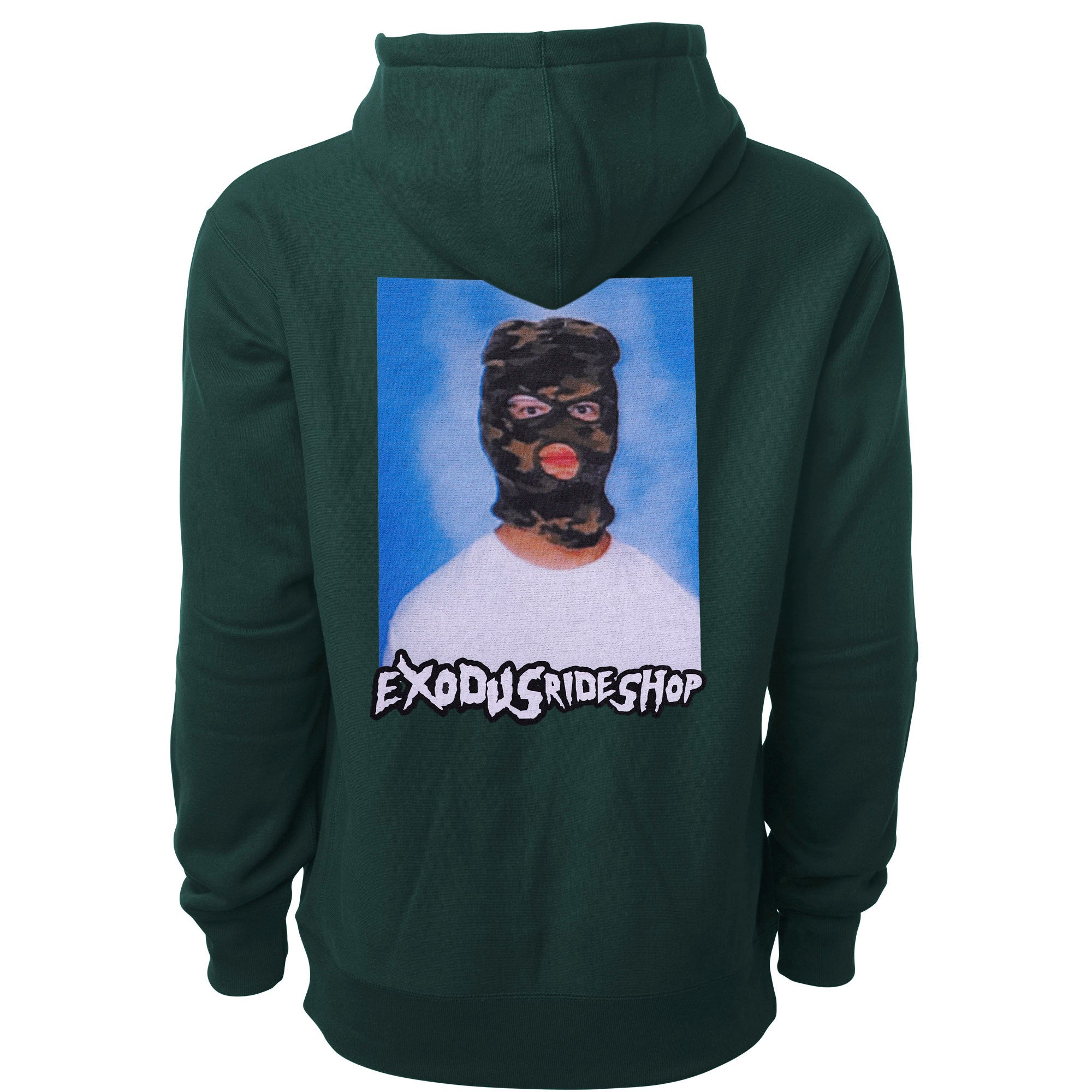 Exodus Premium Ski Mask Heavyweight Hoodie - Pine