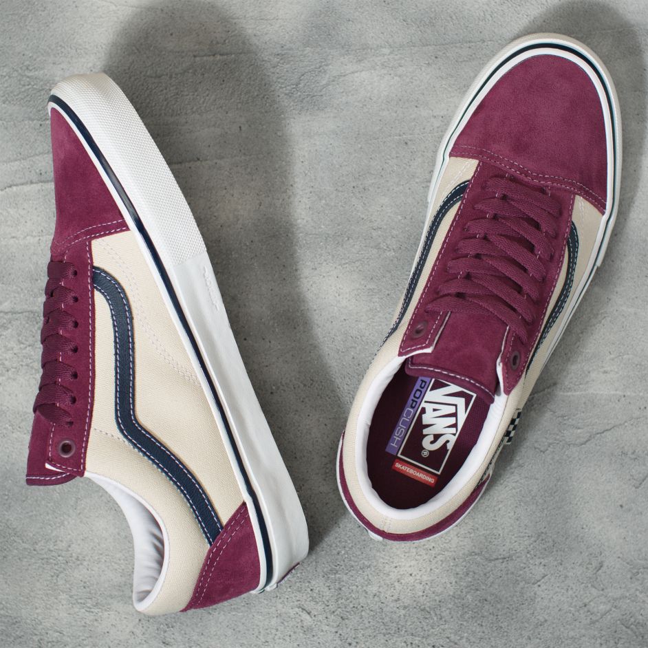 Mauve Vans Skate Old Skool Shoe Top