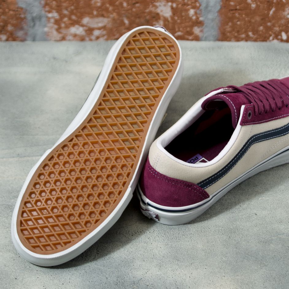 Mauve Vans Skate Old Skool Shoe Bottom