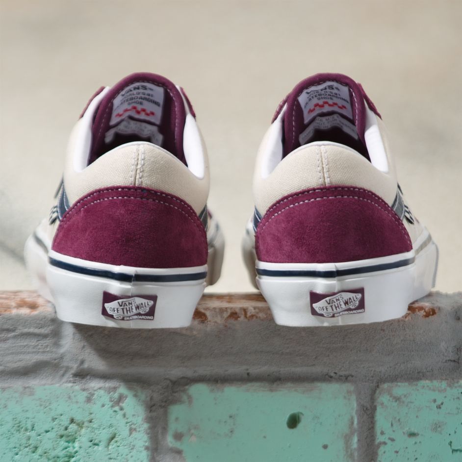 Mauve Vans Skate Old Skool Shoe Back