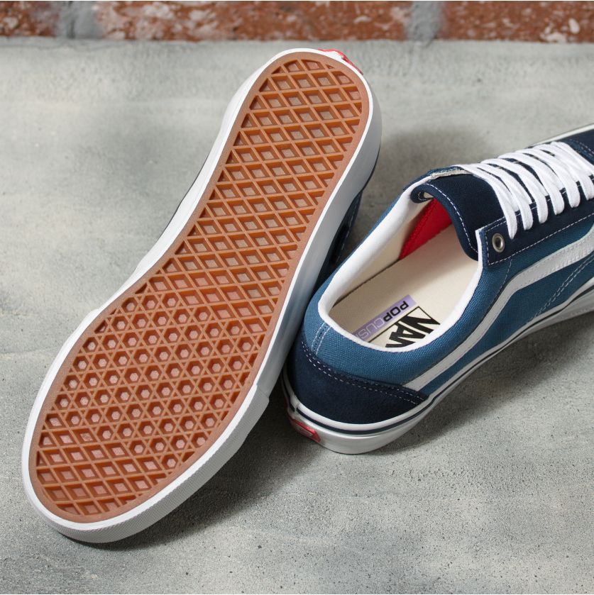 Navy Skate Old Skool Vans Skateboarding Shoe Bottom