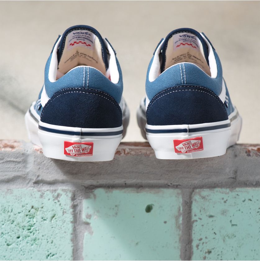 Navy Skate Old Skool Vans Skateboarding Shoe Back