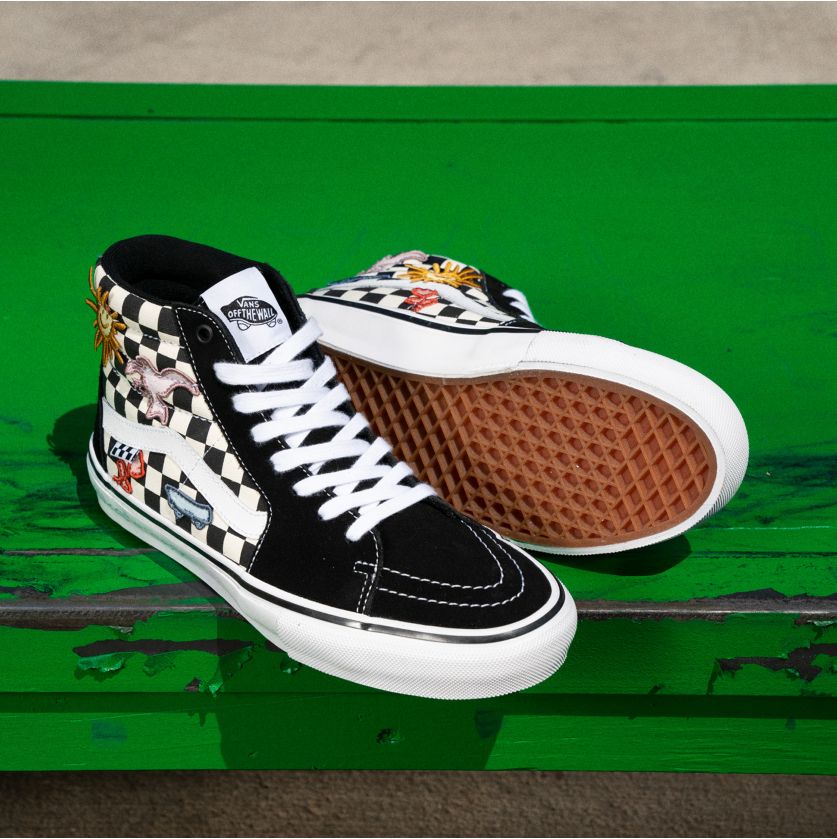 Skateistan Checkerboard Skate Sk8-hi Vans Skateboarding Shoe