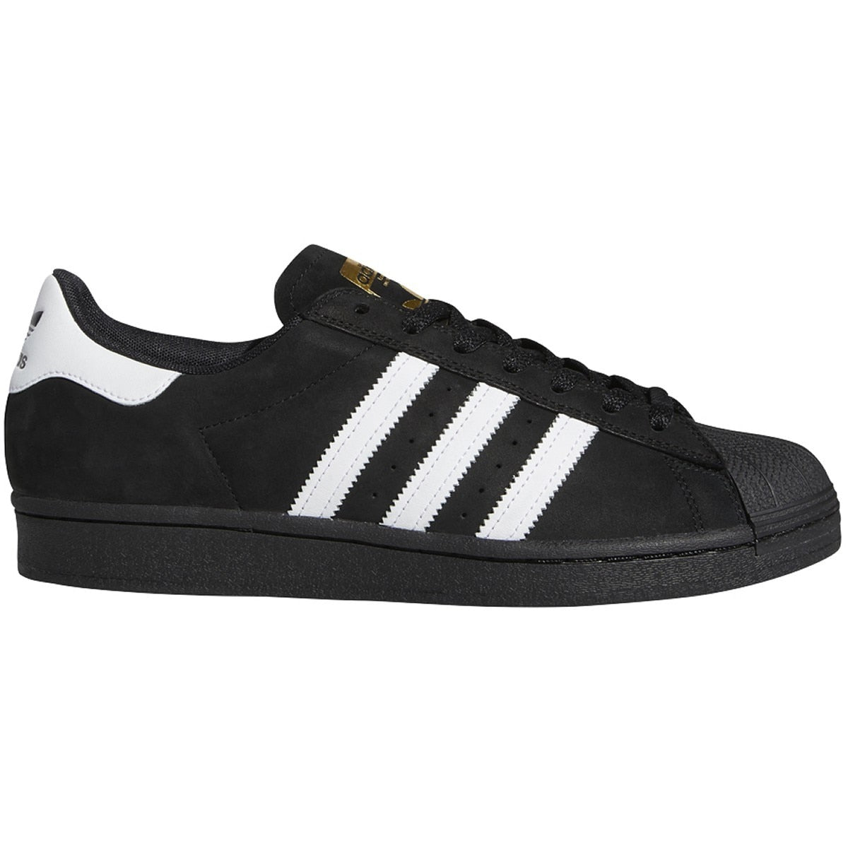 Adidas Superstar ADV Skate Shoe - Core Black/White/Gold Metallic