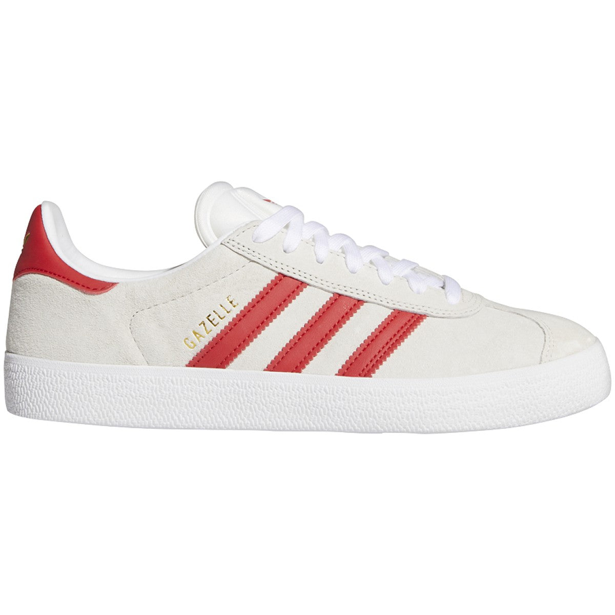 White/Scarlet Red Gazelle ADV Adidas Skateboarding Shoe