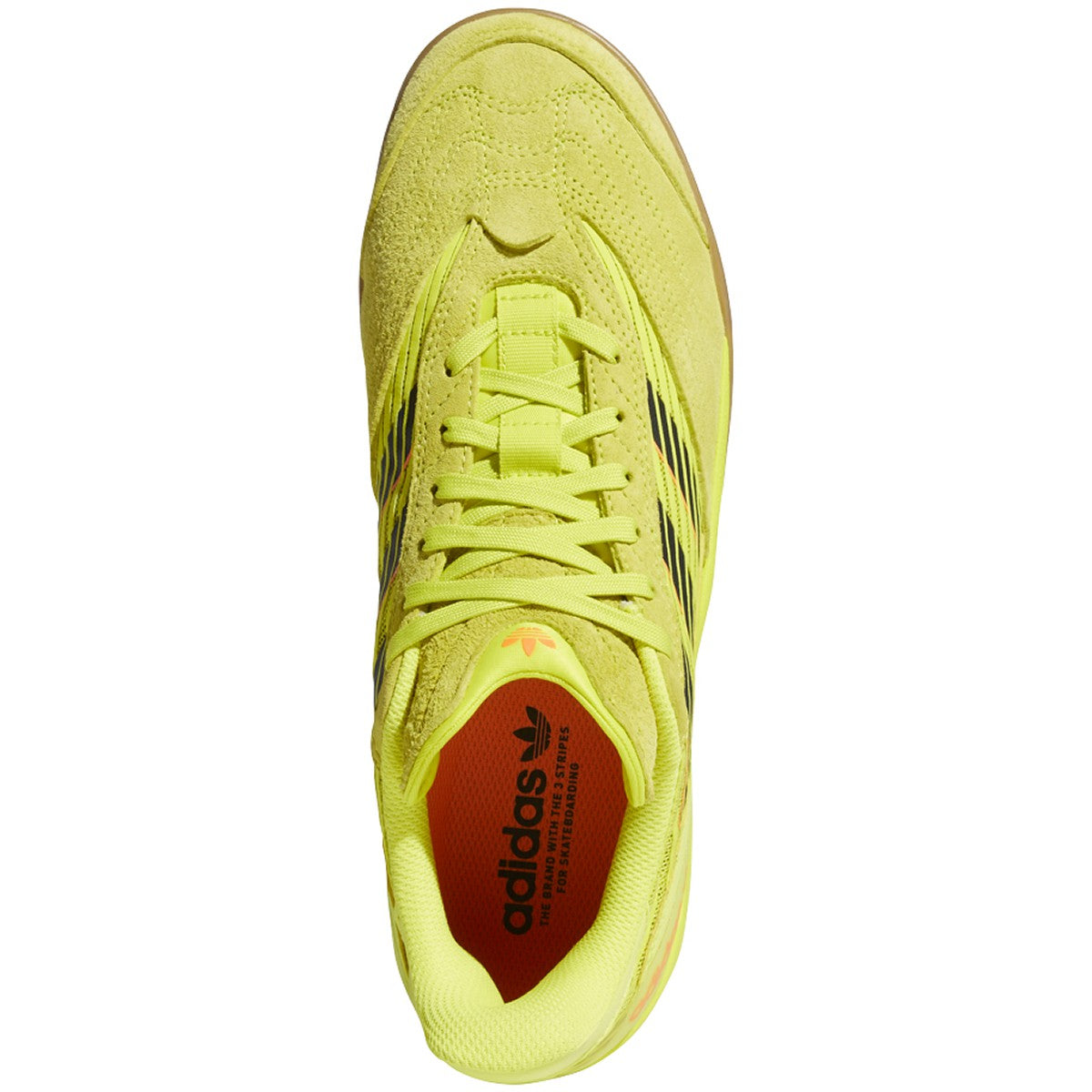 Acid Yellow Copa Nationale Adidas Skateboarding Shoe Top