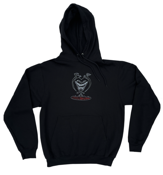 Black Temper Frog Skateboards Hoodie