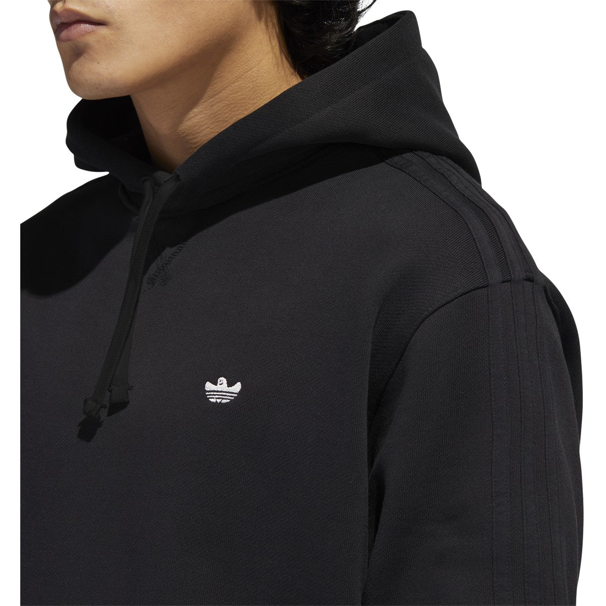 Black Shmoo Adidas Skateboarding Hoodie Detail