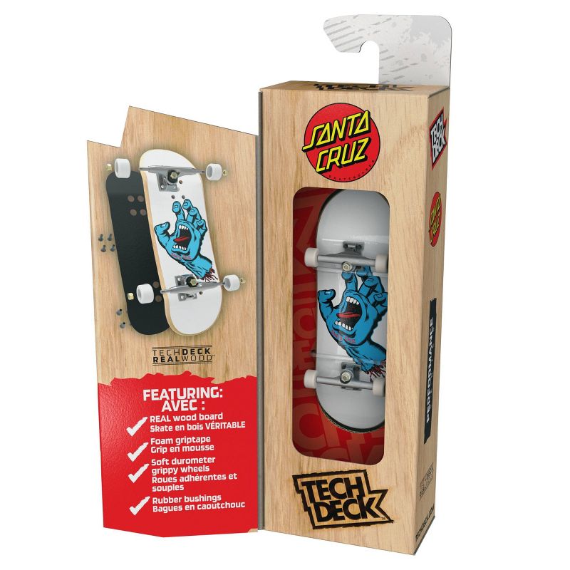 Santa Cruz Screaming Hand Performance Series Wooden Tech Deck