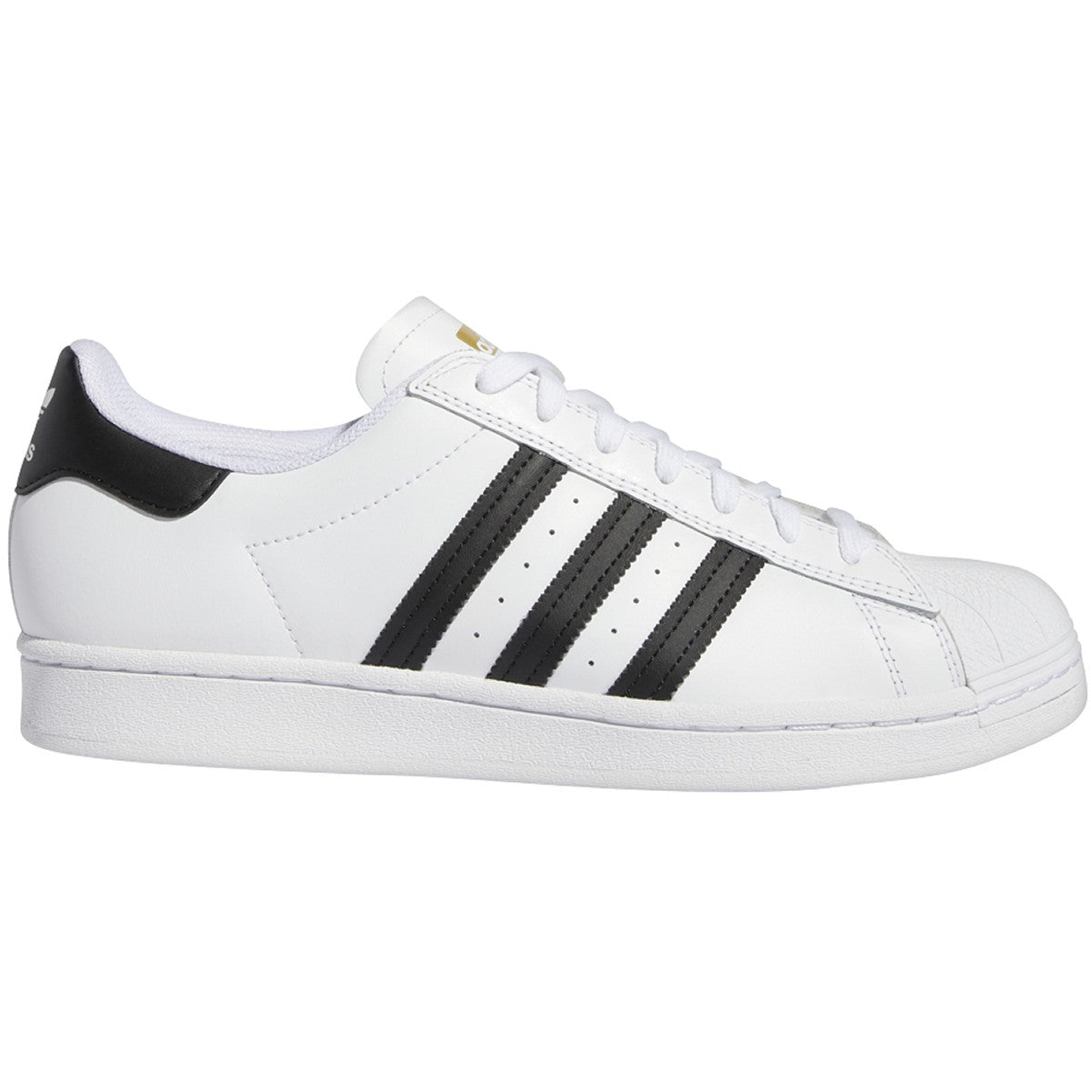 White Leather Superstar ADV Adidas Skateboard Shoe