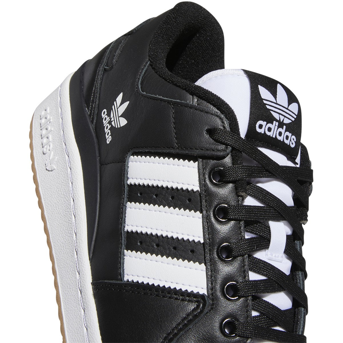 Core Black Forum 84 Low ADV Adidas Skate Shoe Detail