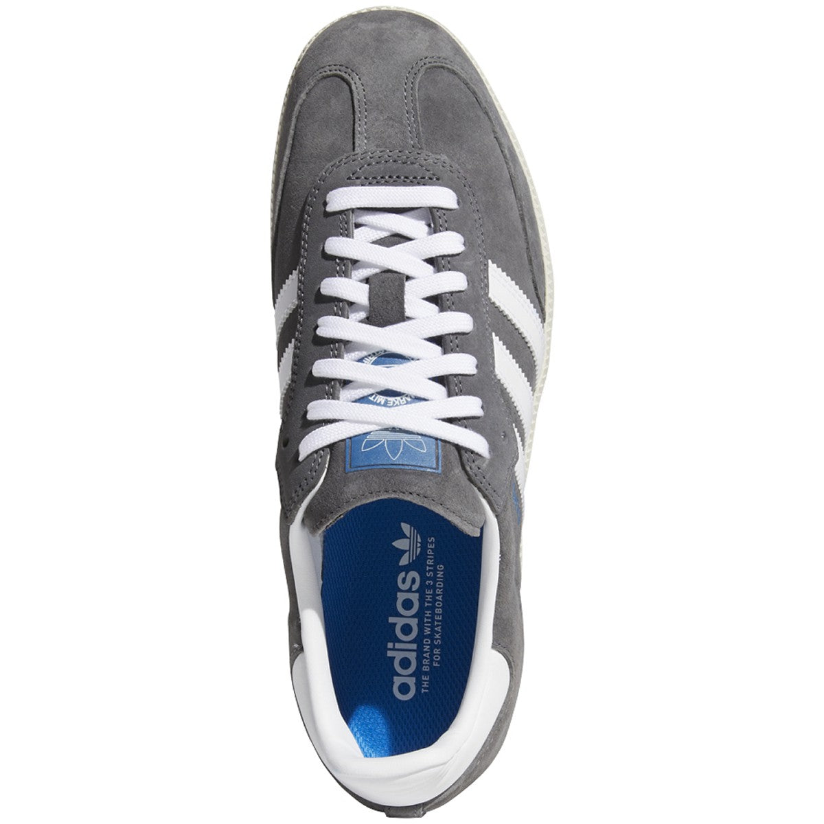 Grey Samba ADV Adidas Skateboarding Shoe Top