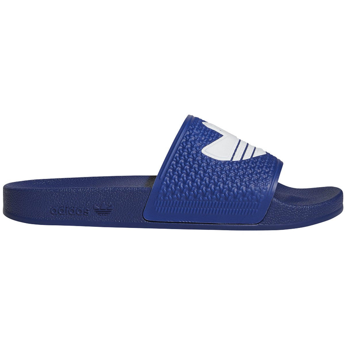 Victory Blue Shmoofoil Adidas Slides