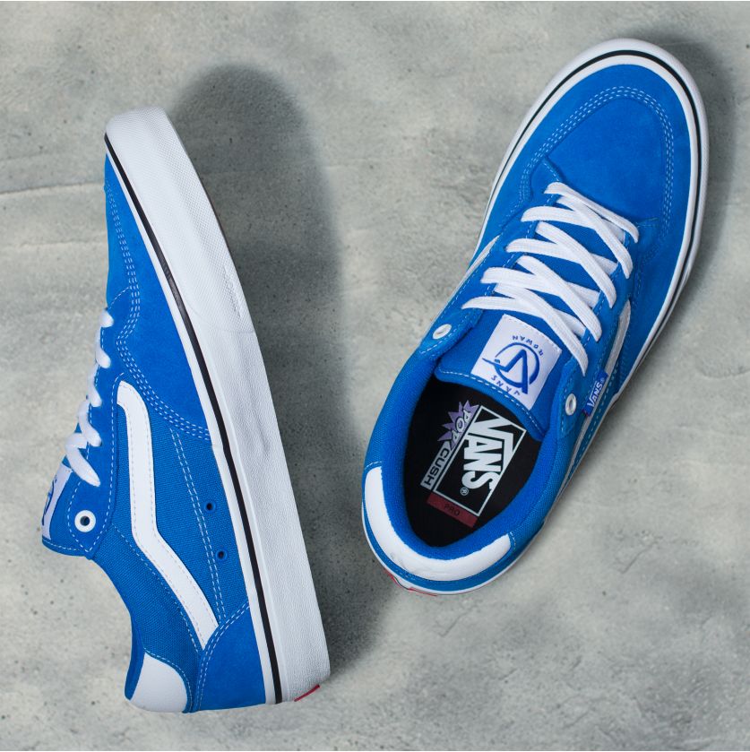 Director Blue Rowan Zorilla Pro Vans Skateboard Shoe Top