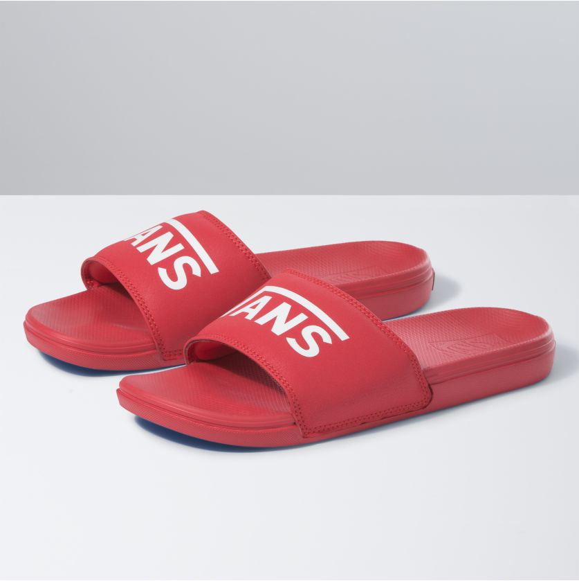 Red La Costa Vans Slide On