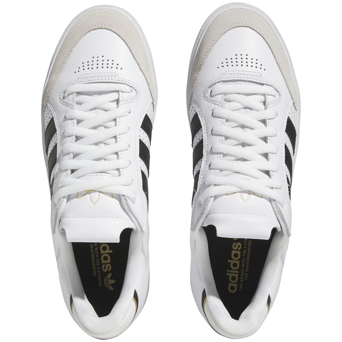 White Tyshawn Low Adidas Skateboard Shoe Top