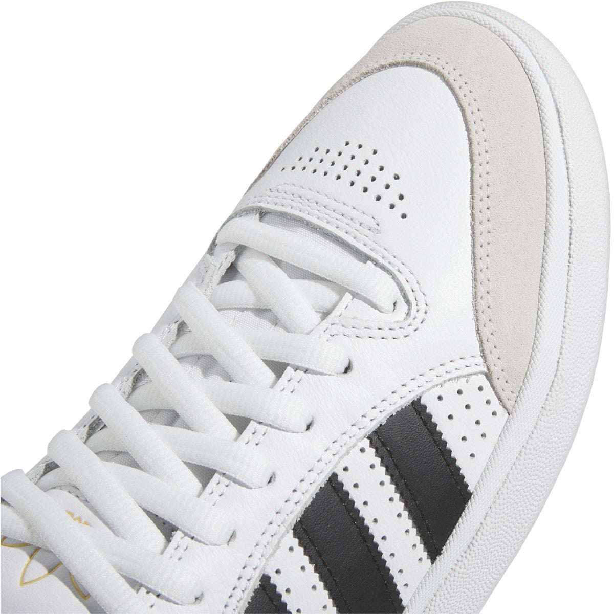 White Tyshawn Low Adidas Skateboard Shoe Detail