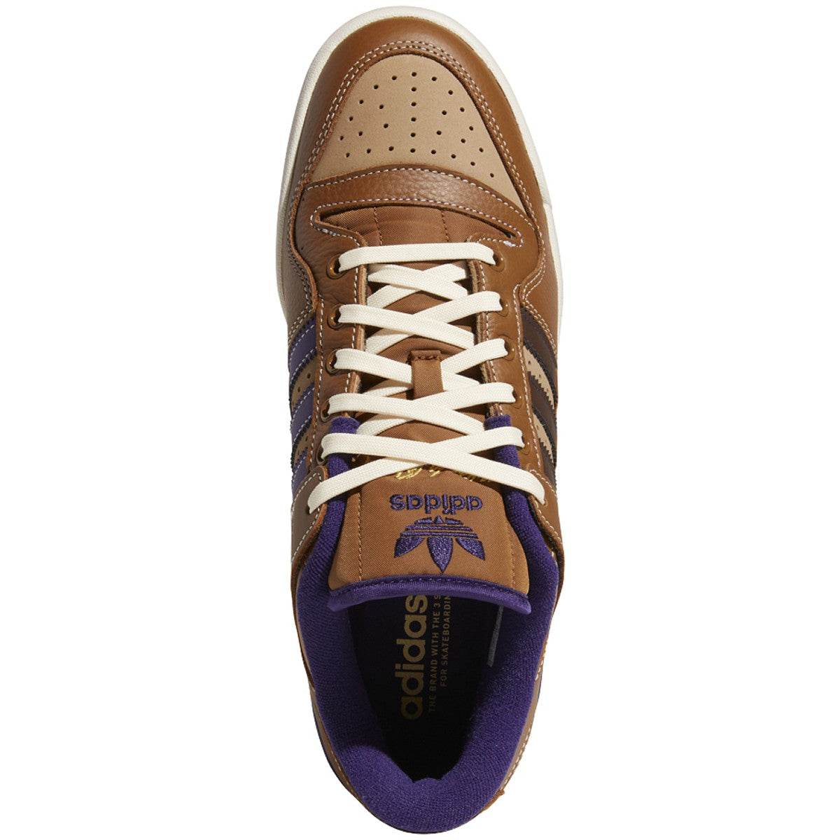 Heitor Da Silva Brown Forum 84 Low ADV Adidas Skateboarding Shoe Top